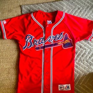 Authentic Majestic small Atlanta Braves alternate jersey. Size- small